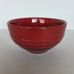 Le Creuset Cereal Soup Snack Bowl 6 Inch Cerise Cherry Red Ombre Stoneware  - Picture 1 of 4