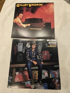 MICKEY GILLEY ALBUMS VINYL LP'S GILLEY' SMOKIN' TOO GOOD TO STOP NOW - Picture 1 of 7