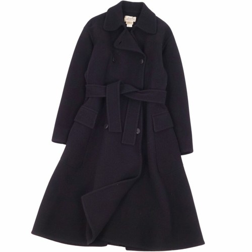HERMÈS Cappotto Hermes vintage trench doppiopetto lana cashmere capospalla usato0