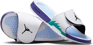 Nike Air Jordan Hydro Retro 5 Slide Grape White Purple 555501-103 - Picture 1 of 11