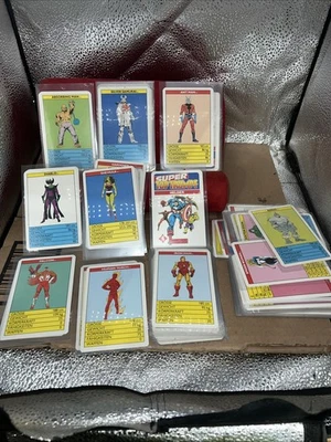 1988 Super Top Trumpf Marvel Super Heroes card game complete Super Rare Mint - Image 1 of 4