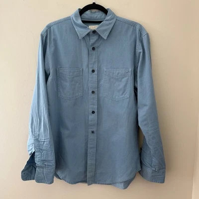 Club Monaco Mens Classic Fit Shirt Button Up Long Sleeve Blue Small - Image 1 of 4