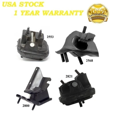 4 piezas montaje de motor y transmisión apto para chasis comercial Cadillac 1991-1993 4,9 L Foto 1 de 4