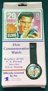 Collectible 1992 Authentic Elvis Presley The King Stamp Watch  Round Version NIB - Picture 1 of 3