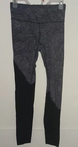 Leggings geométricos Lululemon talla 6 redondos debajo negros para mujer - Imagen 1 de 4