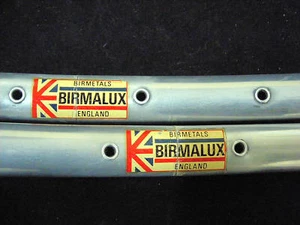 Llantas tubulares de bicicleta BIRMALUX SPRINT 700C 36 agujeros nuevo de lote antiguo (1 par) hechas en Inglaterra - Imagen 1 de 7
