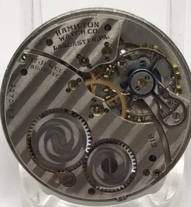Hamilton 912 17j 12s Pocket Watch Parts *Please Select a Part* - Picture 1 of 2