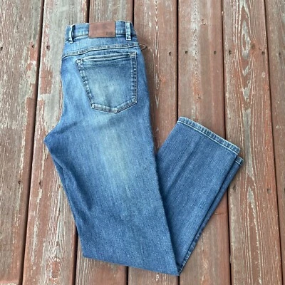 Pantalones de mezclilla azul de ingeniería alemana Hiltl ZE500 pierna recta para hombre 36x34 Foto 1 de 4