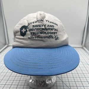 Quentin Yeager Safety Environmental Hat Vintage Snapback Barbourville Kentucky - Picture 1 of 12