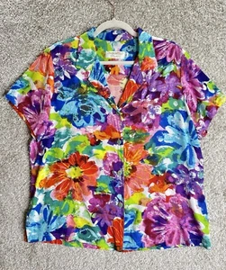 Vintage Jams World Hemd L Hawaii 50 Jahre Knopfleiste Viskose Blumenmuster - Bild 1 von 8