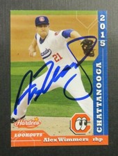 2015 Grandstand, Chattanooga Lookouts - ALEX WIMMERS - autographed