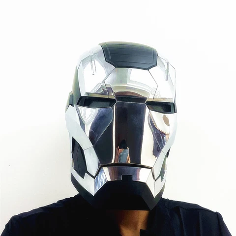 War Machine Iron Man MK5 1:1 Helmet Wearable Voice-control Mask Cos Props Gifts Cover