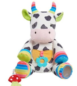 Early Learning Centre Cow 🐮 Sensory Infant Toy Age 0 + Stuffed Plus - Picture 1 of 3