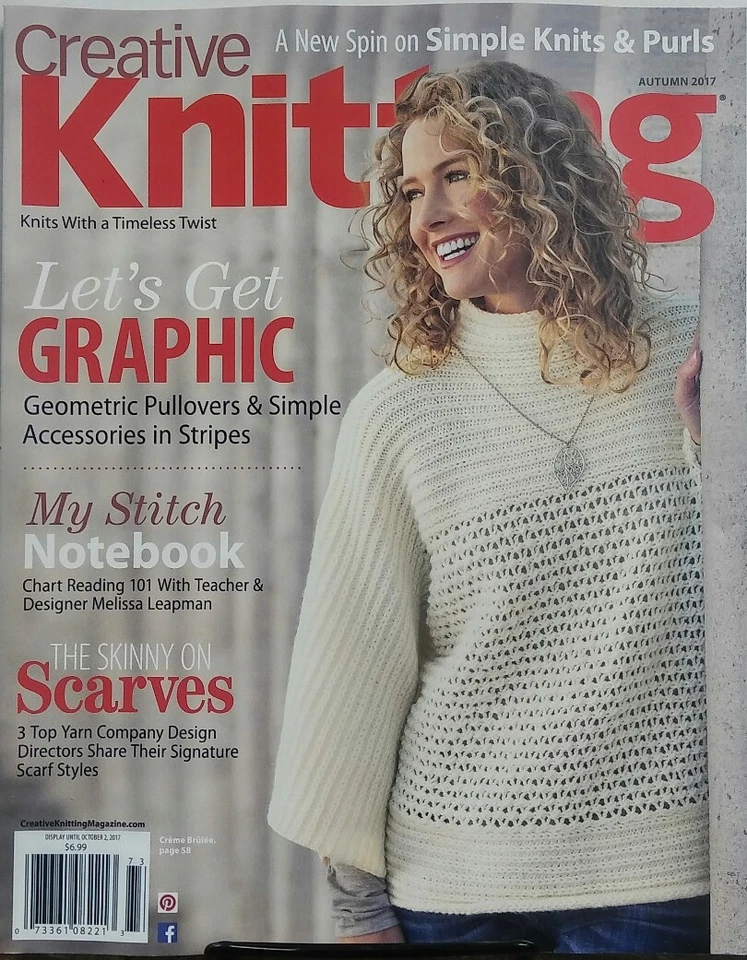 Creative Knitting Autumn 2017 Let's Get Graphic Stitch Notebook FREE SHIPPING sb - Image 1 of 1