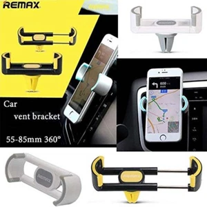 Remax Universal Car Clip Air Vent Holder In White Grey For All Mobile Phone - Picture 1 of 12