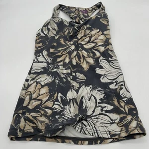 Garnett Hill Zinni Womens Small Floral Twist Back Built-In Bra Tank - Picture 1 of 3