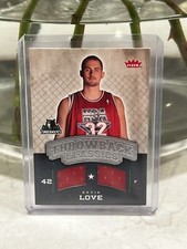 2008 Fleer Throwback Classics Kevin Love Timberwolves RC Rookie Dual Jersey🏀🏆