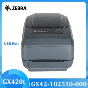 Zebra GX420t Thermal Transfer & Direct Thermal Label Printer USB GX42-102510-000 - Photo 1/9