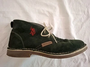 US POLO ASSN n scarpe uomo scamosciato verde usato tg. 41 - Imagen 1 de 7