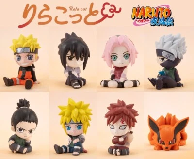 Bandai Rela Cot NARUTO Shippuden Mini Figure Kakashi Sasuke Sakura Gaara Kurama - Image 1 of 4