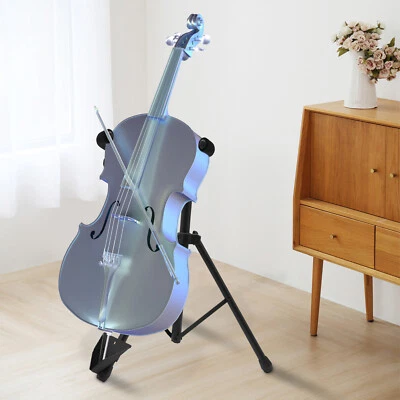 Adjustable Foldable Stand for Cello with Hook for Bow - Black - Image 1 of 4