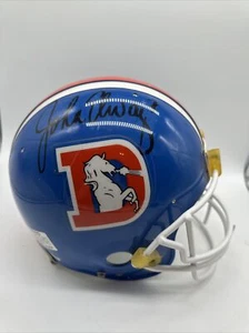 JOHN ELWAY SIGNED AUTOGRAPHED OLD D BRONCOS FULL SIZE Riddell VSR-1 HELMET JSA - Picture 1 of 13