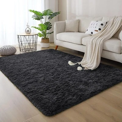 Plush Faux Shaggy Area Rugs Ultra Soft Fluffy Floor Carpets Mats for Living Room - Image 1 of 4