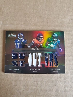 2009 Topps Triple Threads GU Jersey /15  SSP Devin Hester Avery Royal Bears Rare - Image 1 of 2