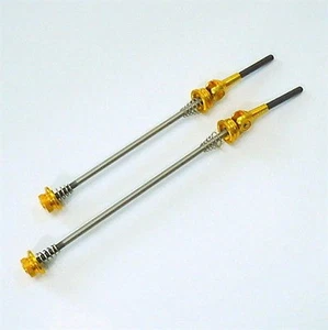 gobike88 MR. CONTROL QR-SPOT Titanium Carbon Skewers, QR, MTB, Gold, A90 - Picture 1 of 3