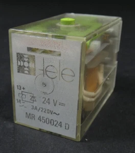 Tele Haase Miniaturrelais / Relais 4 Wechsler MR 450024 D | 24V / 3A | 14 Pins - Bild 1 von 5