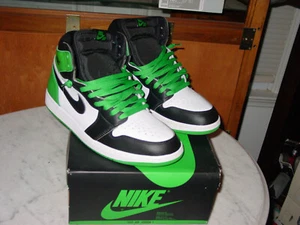 2022 Nike Air Jordan Retro 1 High OG "Lucky Green" Black Shoes! Size 12 w/Box! - Picture 1 of 19