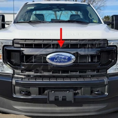 Tapicería de parrilla negra brillante para Ford F-250 F-350 F-450 XL 2020-2022 Foto 1 de 4