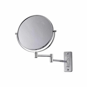 EXTENDABLE WALL MOUNTED MAGNIFING TWO-SIDED SWIVEL MAKEUP SHAVING VANITY MIRROR - Picture 1 of 1