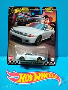 2024 HOT WHEELS PREMIUM BOULEVARD #99 NISSAN SKYLINE GT-R BNR32 R32 WHITE JDM - Picture 1 of 7