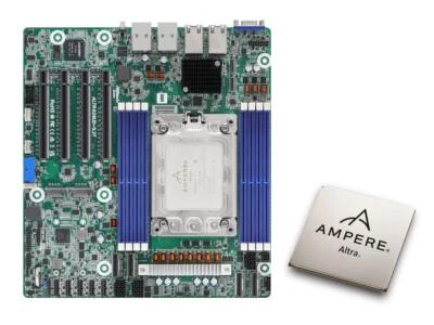 Asrock Rack Bundle Deep MicroATX Server Motherboard Single Socket w/ Ampere A... - Image 1 of 3