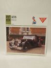 Vintage Alvis Speed 25 1937-1939 Spec Sheet Info Card Sports Car Great Britain 