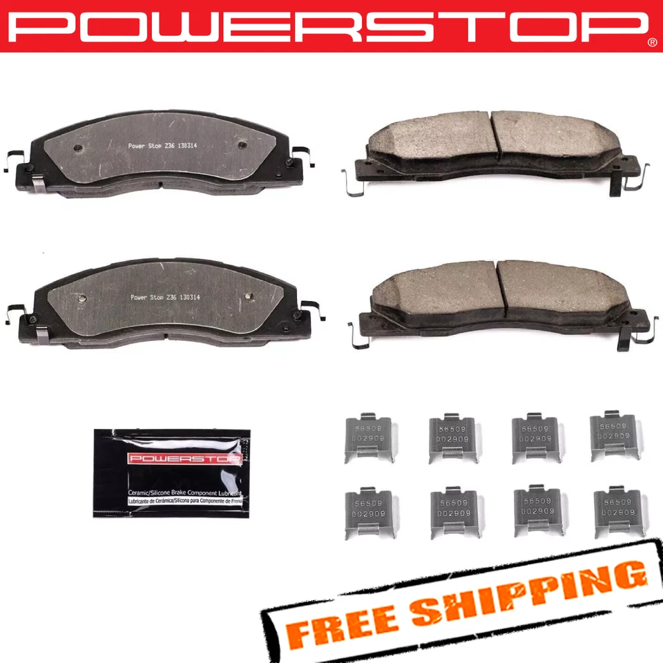 Pastillas de freno de fibra de carbono Power Stop Z36 Extreme para camioneta y remolque para 11-18 Ram 3500 Foto 1 de 2