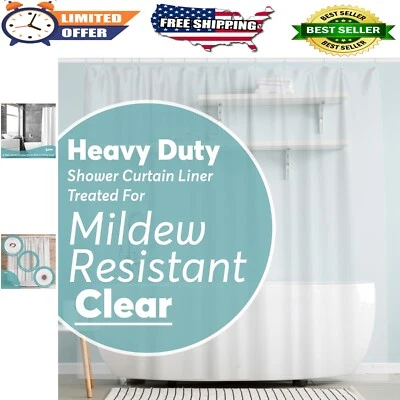 Revestimiento de cortina de ducha de alta resistencia 72x72 con ojales a prueba de óxido y pesas magnéticas Foto 1 de 4