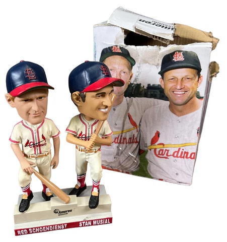 St Louis Cardinals Stan Musial Red Schoendienst Double Bobblehead SGA 9-14-19 Cover