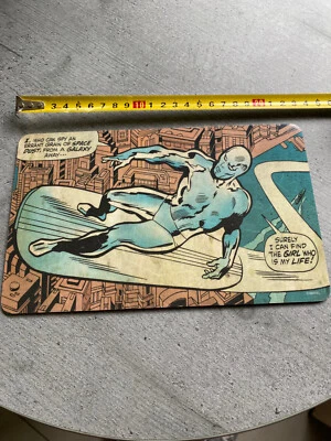 MARVEL : Silver Surfer  1 dessous plat pour petit déjeuner 24 cms en PVC - Photo 1/2