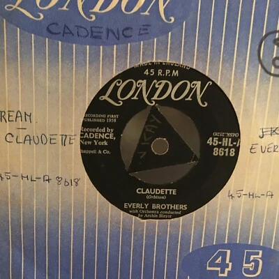 THE  EVERLY  BROTHERS  7"  VINYL  SINGLE ,CLAUDETTE / ALL I HAVE TO DO HIS DREAM - Image 1 of 2