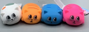 4 Pack KEYCRAFT FUMFINGS Squidgy Cat Squeeze Toy- NV288 - Picture 1 of 2