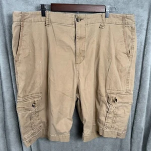 Pantalones Cortos de Carga Informales Azul Marino Antiguo Para Hombres 42 Alto Algodón Tostado Mosca Bolsillos con Cremallera Calce Relajado - Imagen 1 de 8