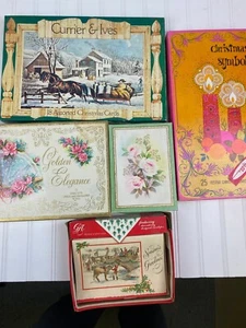Vintage Christmas Cards Plus Birthday And Misc Cards - Picture 1 of 7