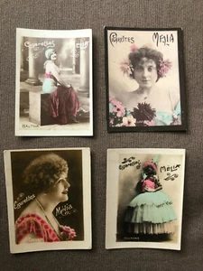 4 photos publicitaires cigarettes Mélia 1900 - tabac - Imagen 1 de 2