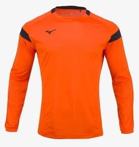 Mizuno Men GAME T-Shirts Football Orange Running Top Tee Shirt Jersey P2MA8K0254 - Picture 1 of 4