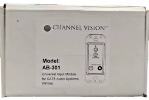 Channel Vision AB-301 Universal Input Module for Cat5 Audio Systems (White) - Picture 1 of 4
