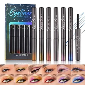 6-Color Glitter Eyeliner Gift Set - Quick-Dry, Waterproof Party Makeup for Women - Picture 1 of 13