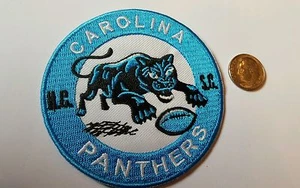 Carolina Panthers vintage embroidered iron on logo patch 3x3" AWESOME A1 - Picture 1 of 1