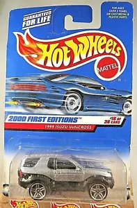 2000 Hot Wheels #76 Prime Edizioni 16/36 1999 ISUZU VEHICROSS Argento-Nero con Pr5 - Foto 1 di 5
